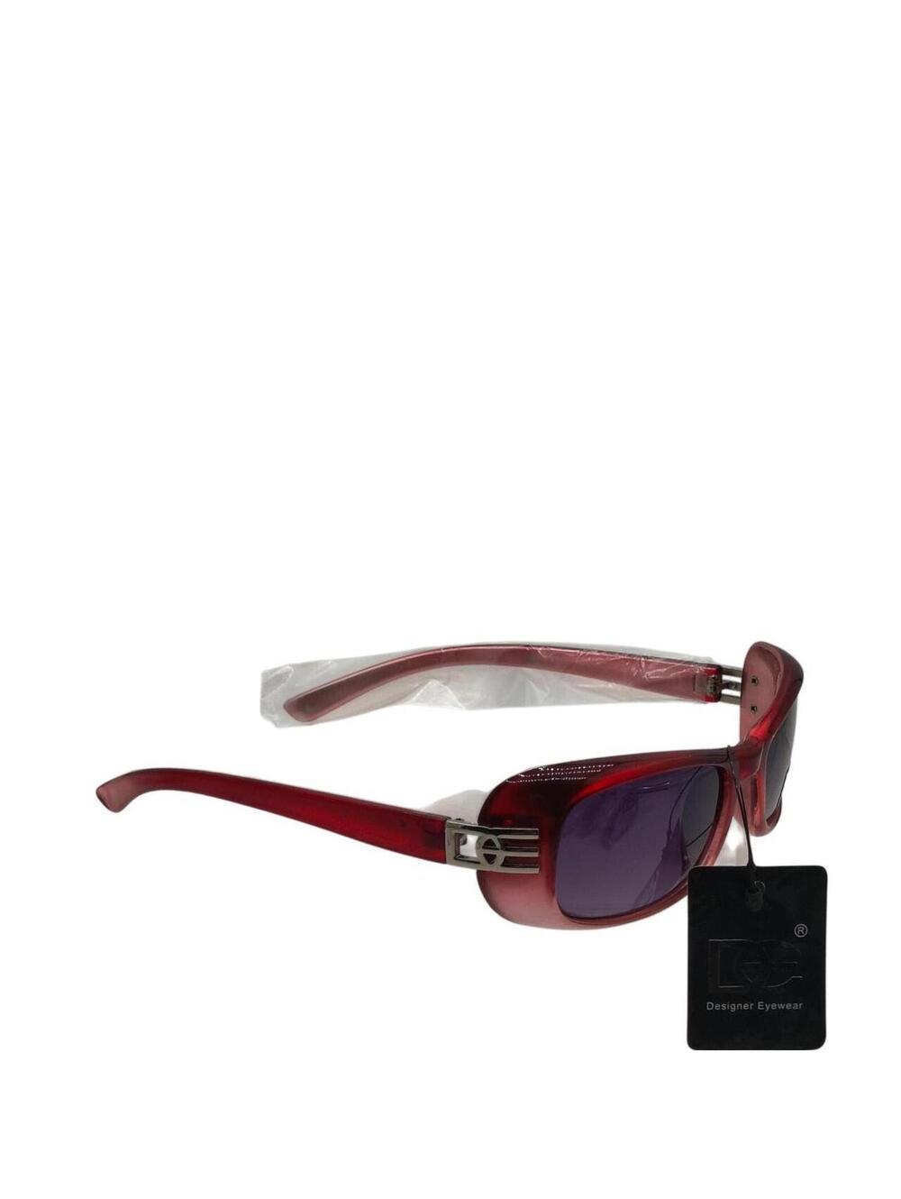 622 Red & purple sunglasses with silver accents